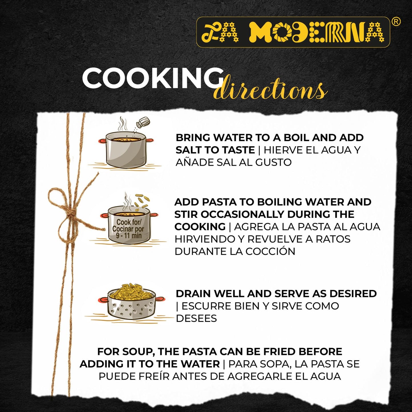 LA MODERNA, Shells, Made with Durum Wheat Semolina, Enriched with Vitamins and Iron, Traditional Mexican Pasta, 16 oz