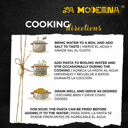 LA MODERNA, Shells, Made with Durum Wheat Semolina, Enriched with Vitamins and Iron, Traditional Mexican Pasta, 16 oz