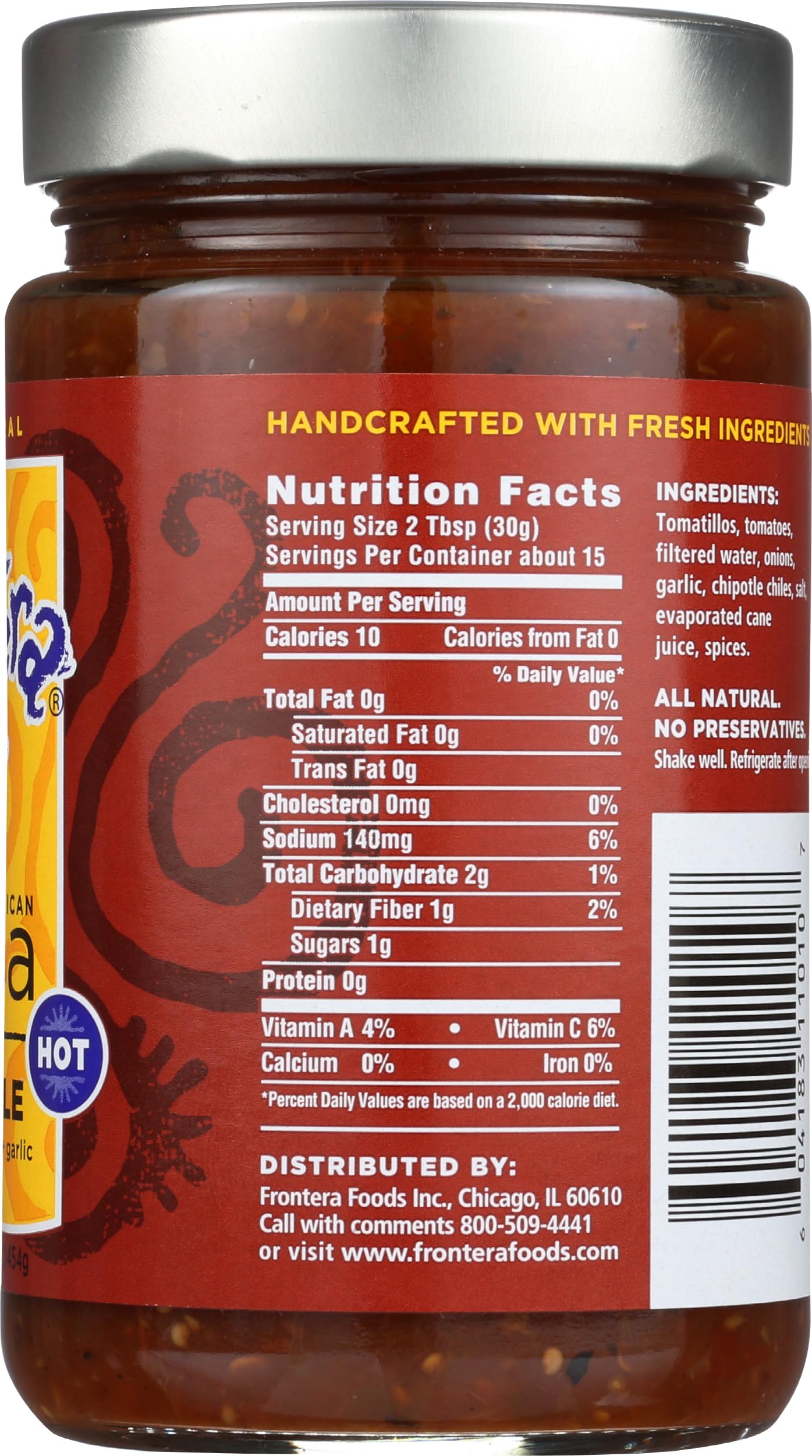 Frontera, Salsa Chipotle, 16 Ounce