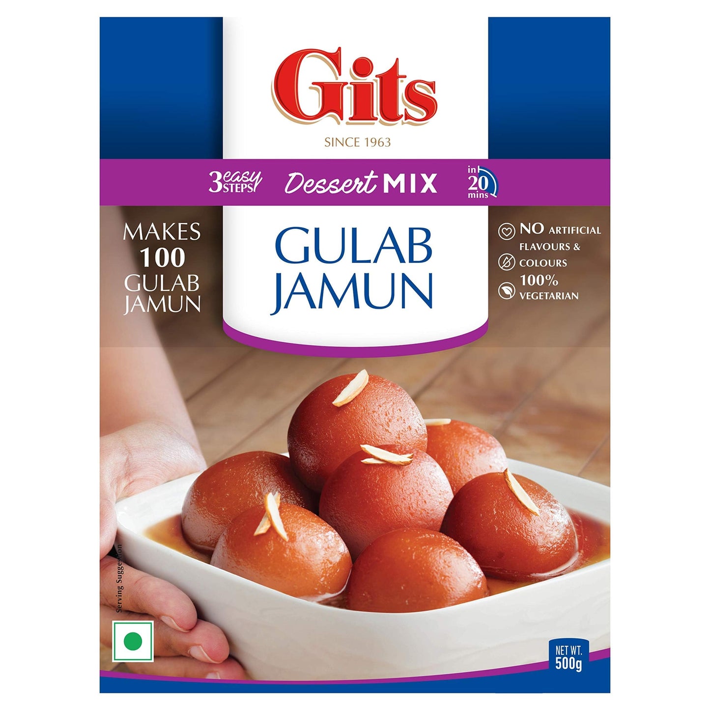 Gits Instant Gulab Jamun Dessert Mix, 500g