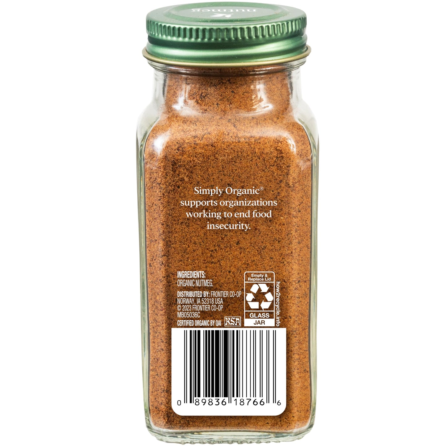 Simply Organic Pure Ground Nutmeg, 2.3 Ounce Jar, Aromatic, Subtly Spicy-Sweet Flavor, Kosher, No GMO, No ETO (Pack of 3)