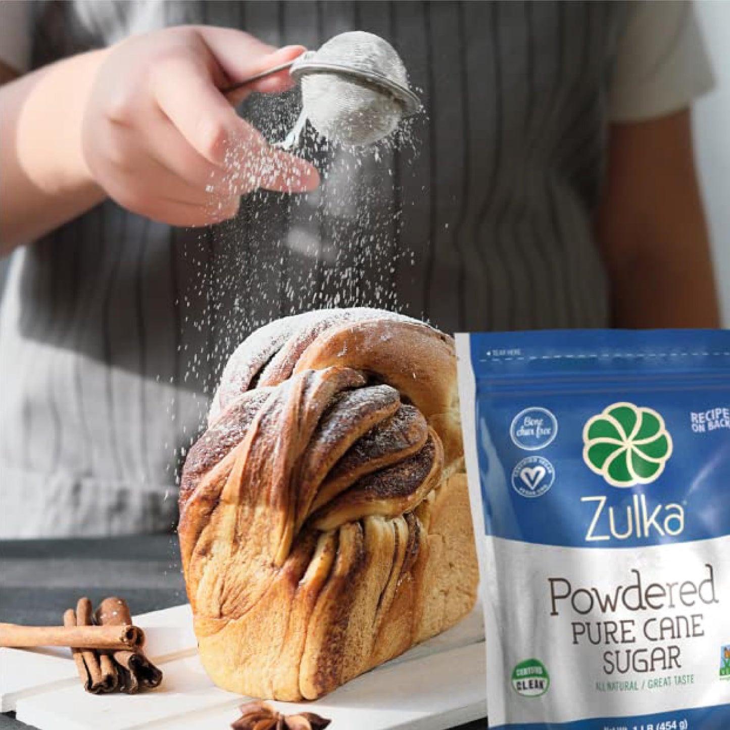 Zulka Powdered Pure Cane Sugar - 1 LB (Pack of 1)