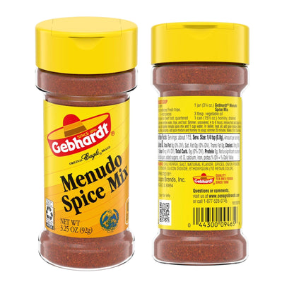 Gebhardt Menudo Spice Mix 3.25oz Bottle (Pack of 3)