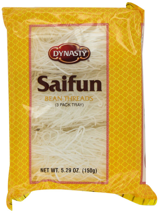 Dynasty SaiFun Bean Threads Noodles, 5.29-Ounce Bags (Pack of 12)