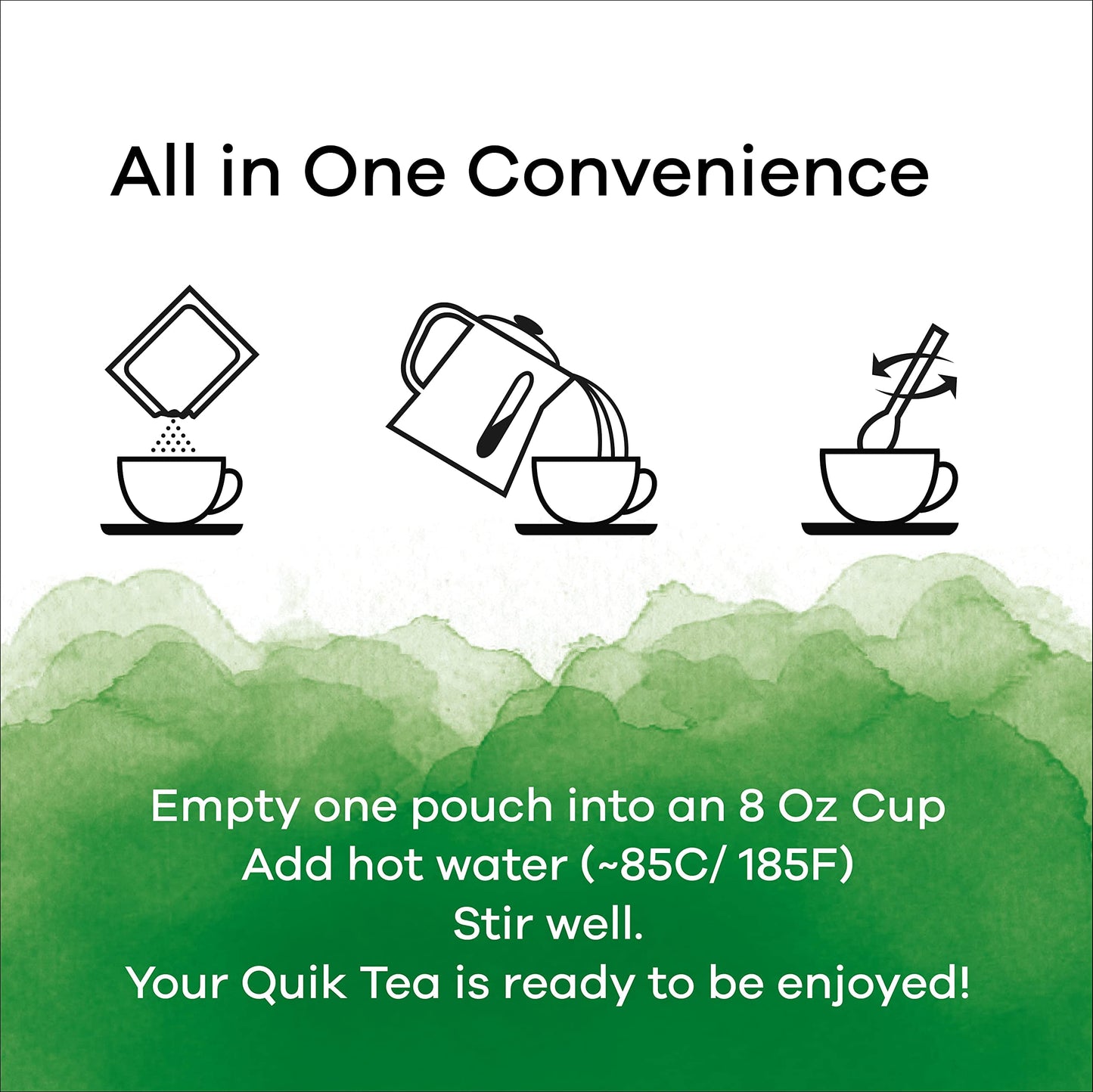 QuikTea Cardamom Chai Tea Latte – 20 Count, Bold Cardamom Flavor, No Preservatives – Just Add Hot Water
