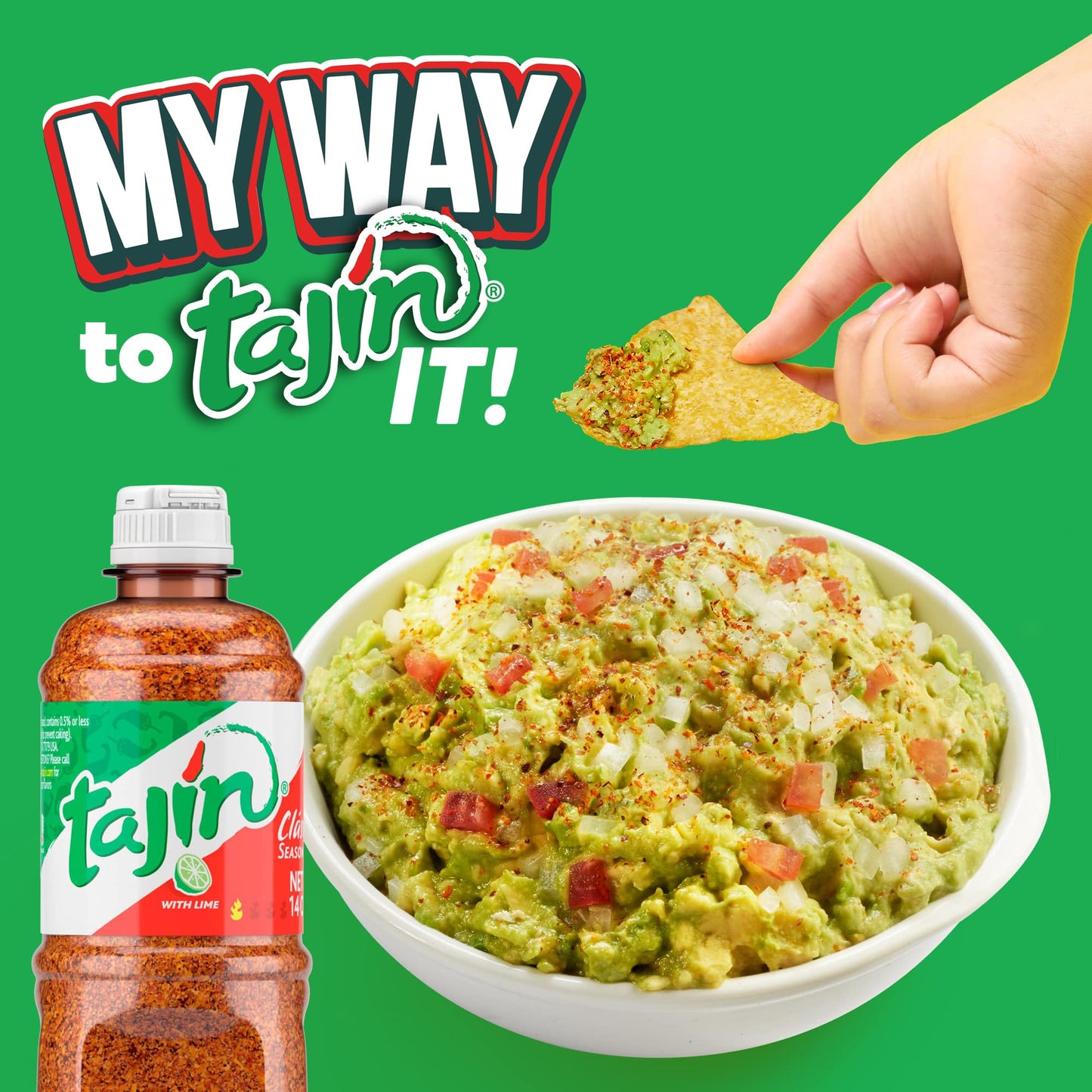 Tajin Clásico Chile Lime Seasoning 14 oz (Pack of 2)