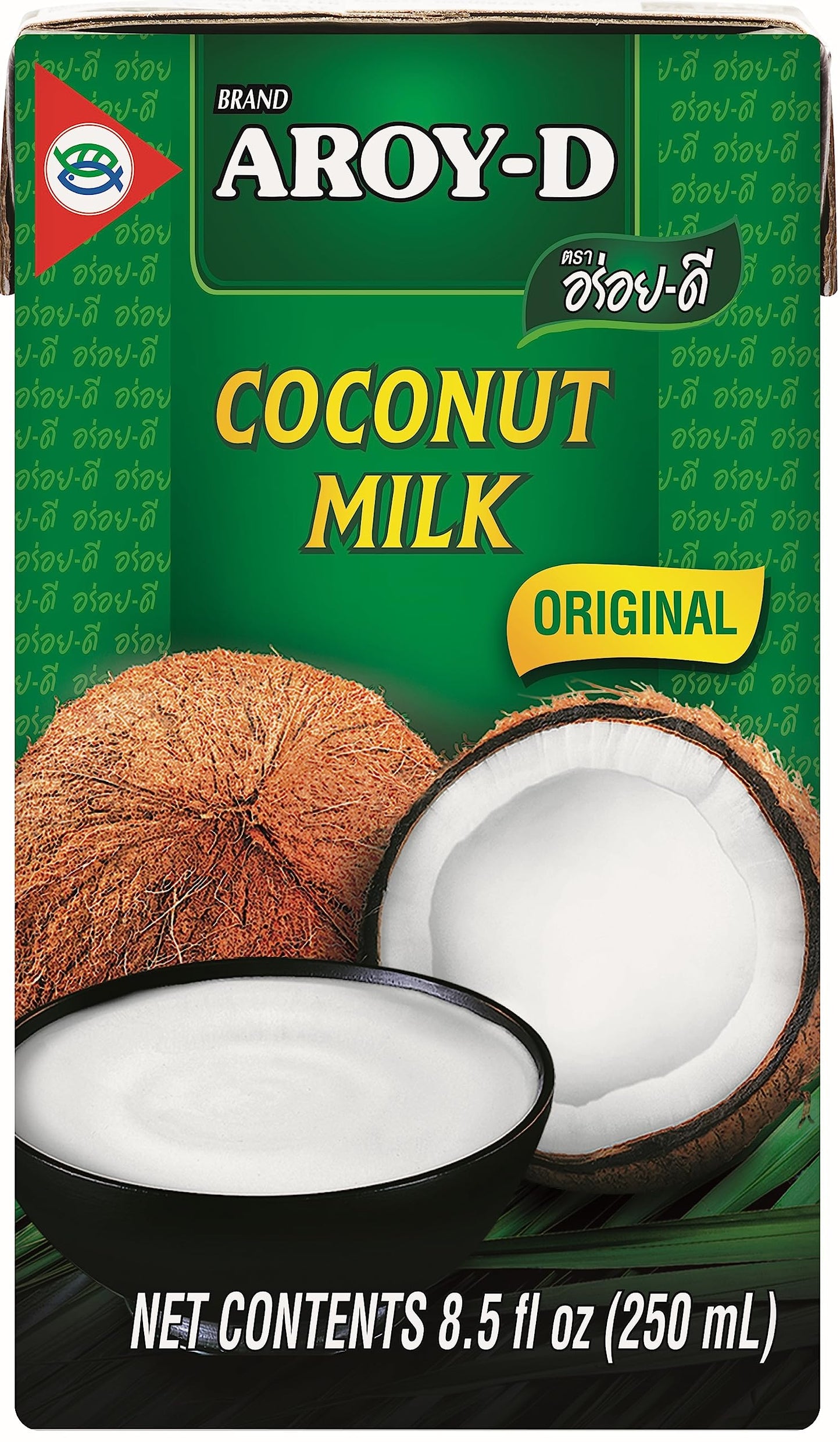 Aroy-D Coconut Milk 8.5 Fl Oz (Pack of 12)