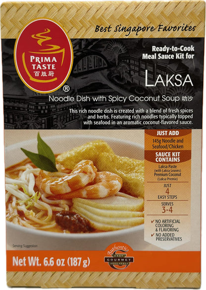 Prima Taste Laksa Kit, 6.6-Ounce Boxes (Pack of 3)