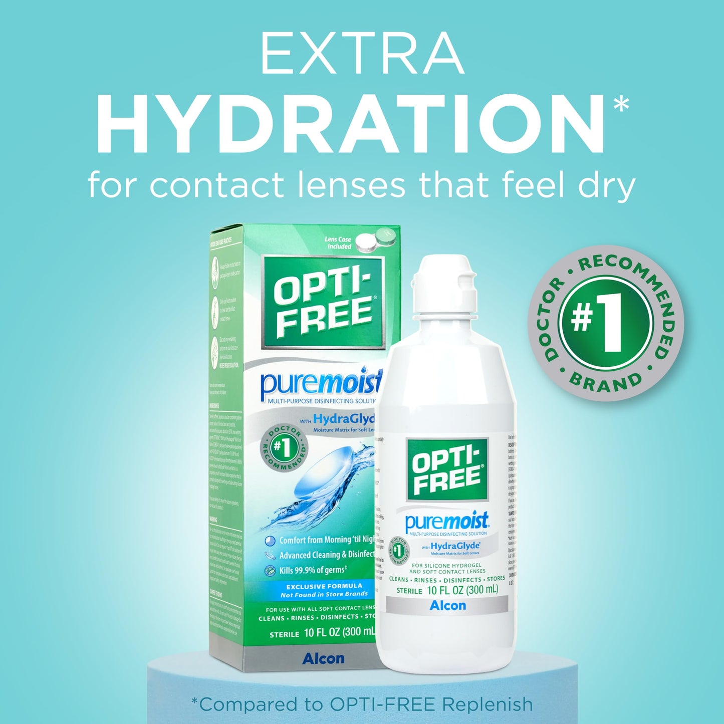 Opti-Free Puremoist Rewetting Drops, 12-mL