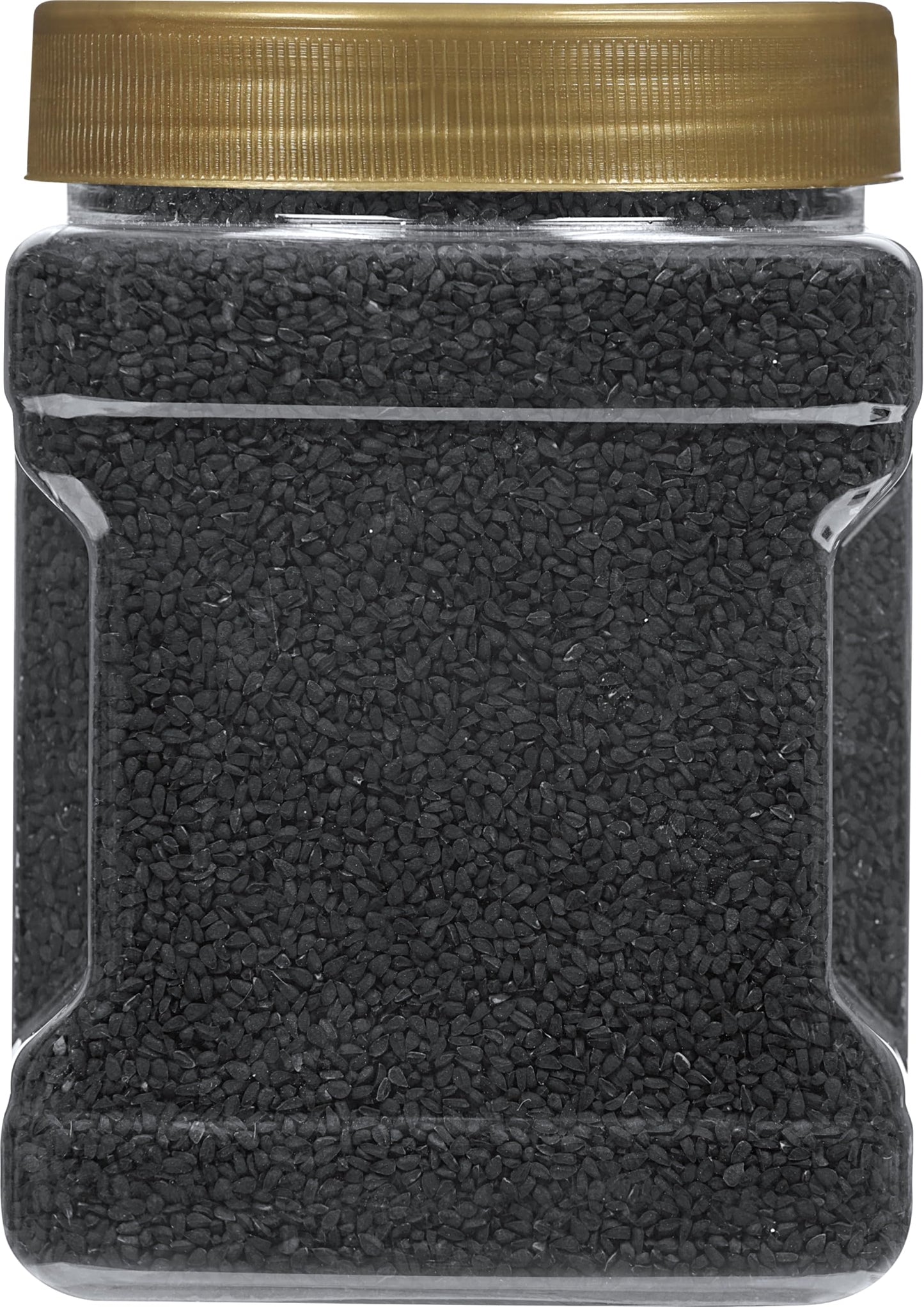 Rani Kalonji (Black Seed, Nigella Sativa, Black Cumin) Seeds 16oz (1lb) 454g PET Jar ~ All Natural | Gluten Friendly | NON-GMO | Kosher | Vegan | Indian Origin