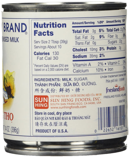 Longevity Sweetened Condensed Milk, 14-Ounce (Pack of 4)