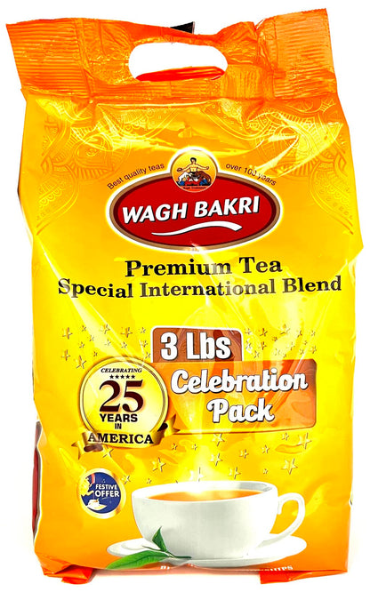 Wagh Bakri Premium Black Tea, Special International Blend, 3 lb (Pack of 1)