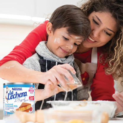 Nestlé La Lechera Sweetened Condensed Milk, Shelf Stable Evaporated Milk Canned, 12 Pack