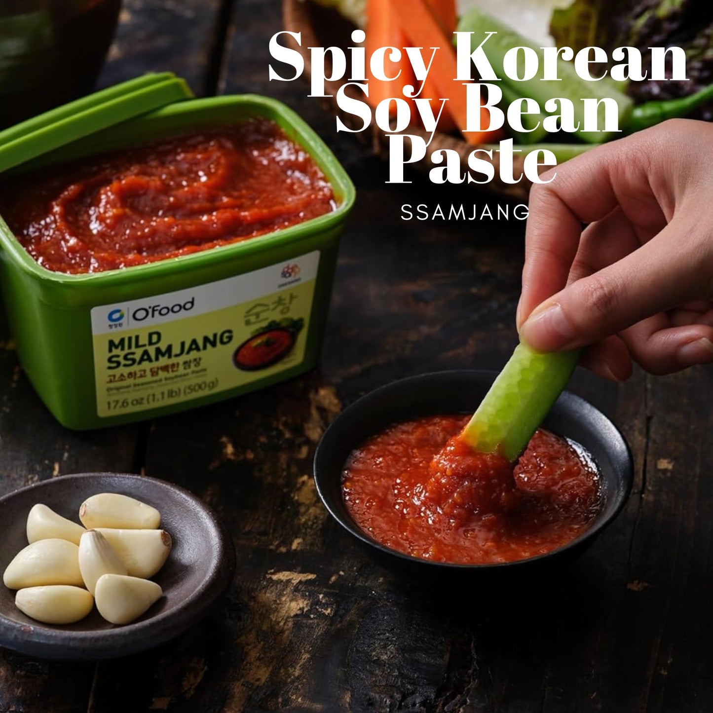 Ssamjang Korean Soybean Paste Sauce for BBQ, Lettuce Wraps, Rice, Vegetables, and Meat | Korean Flavor, Bold & Savory - O’food