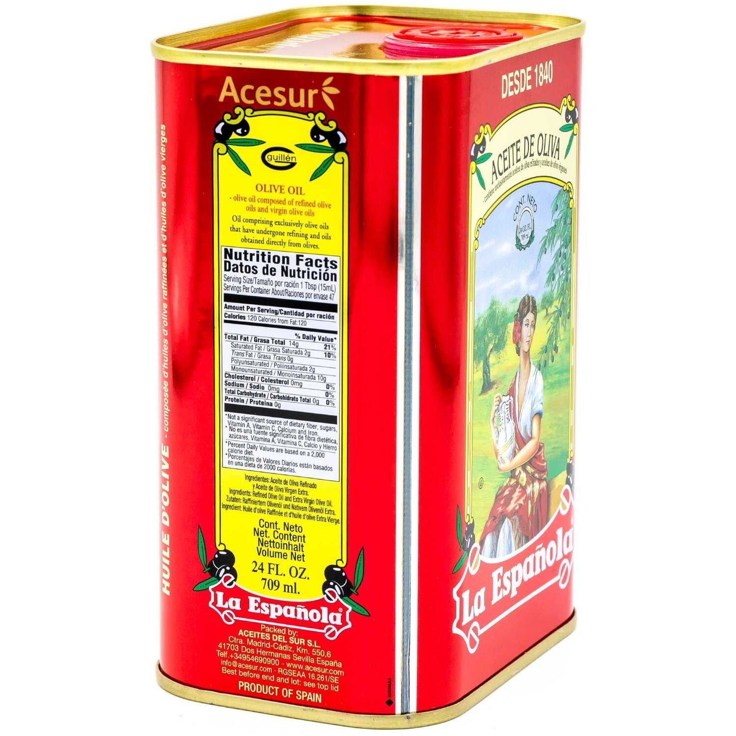 La Española 100% Pure Olive Oil, 24 Fl Oz
