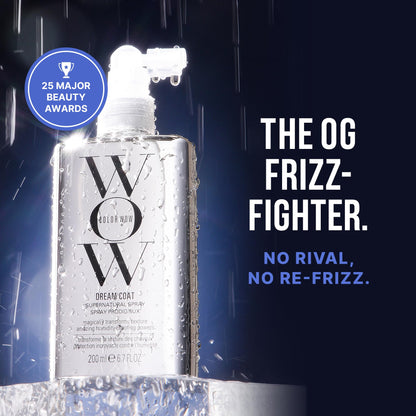 COLOR WOW Dream Coat Anti-Humidity Treatment Spray – Anti-Frizz Hair Smoothing Spray with Built-in Heat Protectant, Award-Winning Leave In Treatment for Glassy Smooth, Shiny Styles up to 3-4 Washes