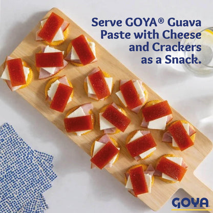 Guava Puree Paste by Goya, Guava Jelly for Breakfast Pastries, Guava Concentrate Jam Made With Guava Pulp, Pasta de Guava, Latin Cooking and Baking Kitchen Staple, 21 oz Cans, Pack of 2