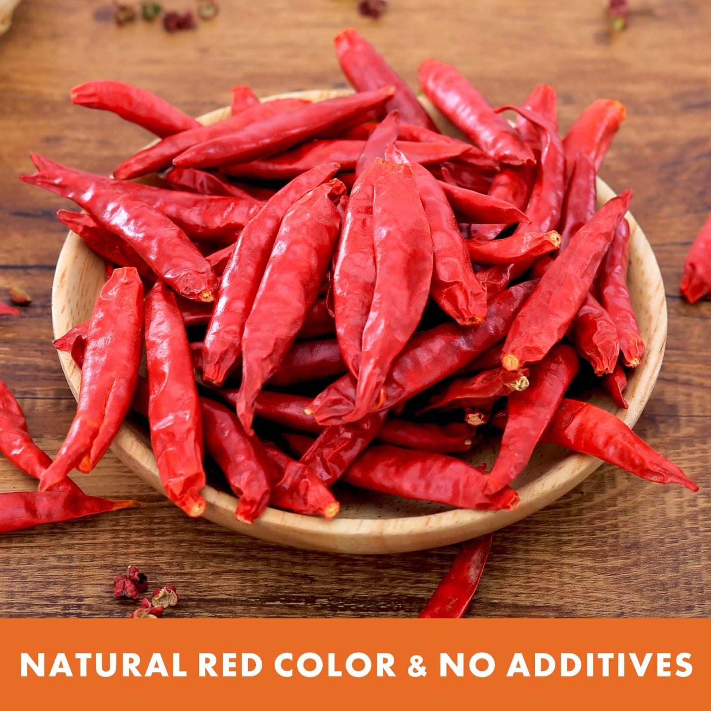 Yimi Dried Chiles Peppers, 10.7oz Dry Whole Red Chilis, Spicy Hot Heat, Great For Mexican,Thai and Chinese Recipes,like Pozole, Tamales, Hotpot, In Resealable Bags, Medium Hot, Ideal for Gift
