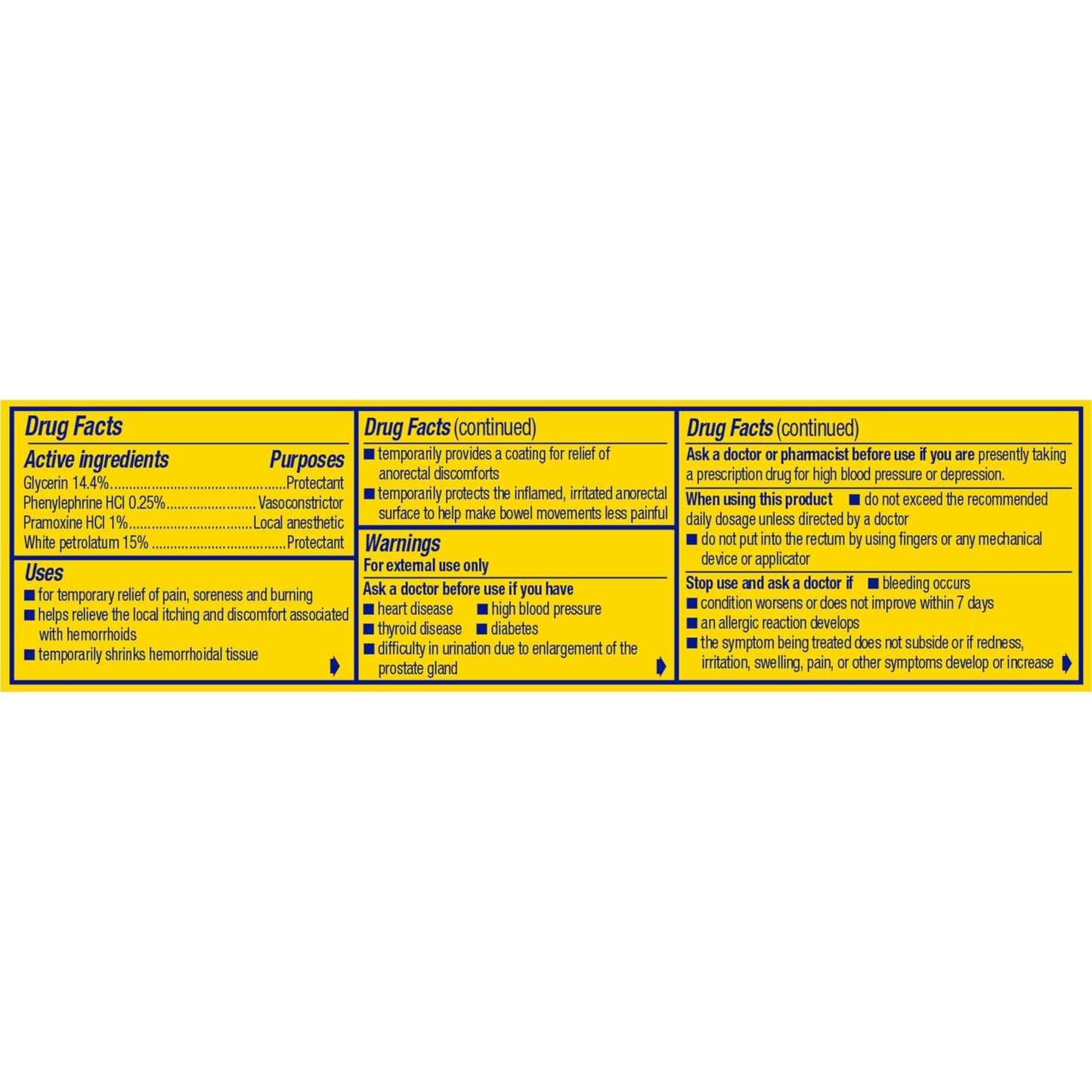 Preparation H Hemorrhoid Symptom Treatment Cream (0.9 Ounce Tube), Maximum Strength Multi-Symptom Pain Relief with Aloe