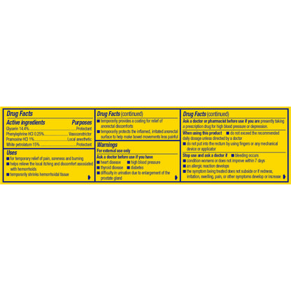 Preparation H Hemorrhoid Symptom Treatment Cream (0.9 Ounce Tube), Maximum Strength Multi-Symptom Pain Relief with Aloe
