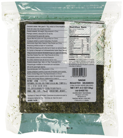 Nagai Deluxe Sushi Nori, 50 Count