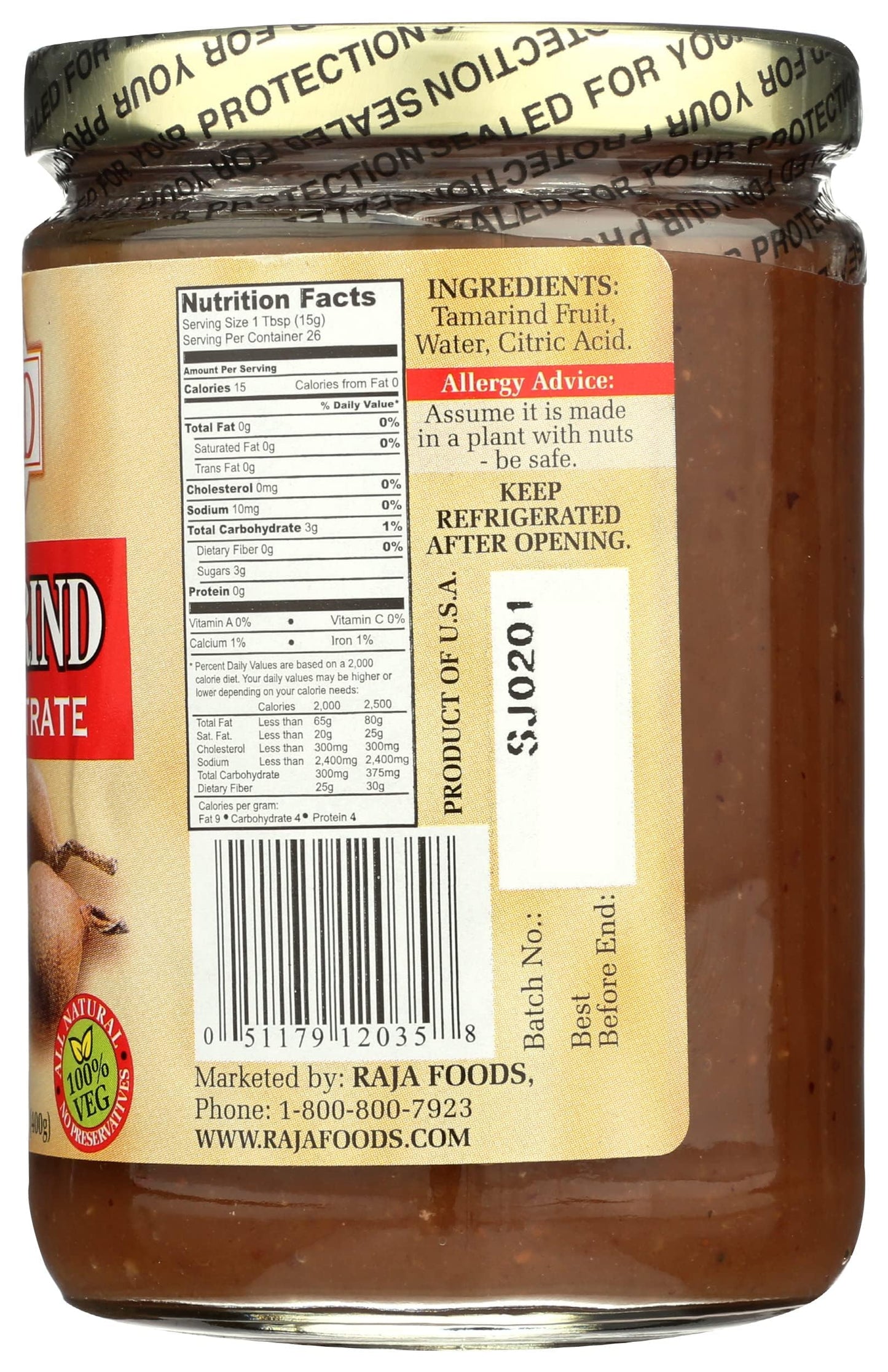 Swad Tamarind Concentrate 140z (400g)