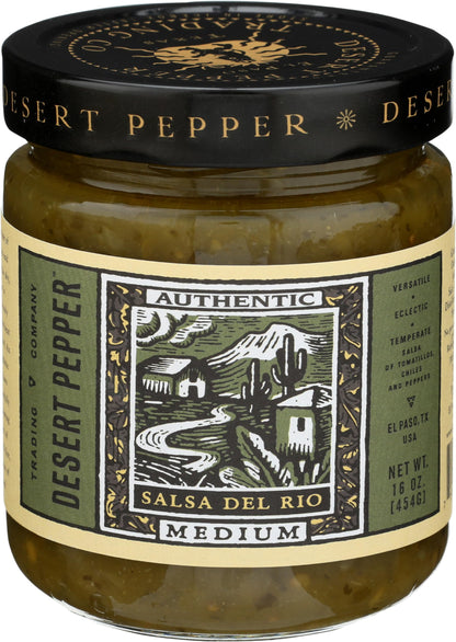 Desert Pepper Trading/Renfro Salsa, Del Rio, Medium, 16-Ounce