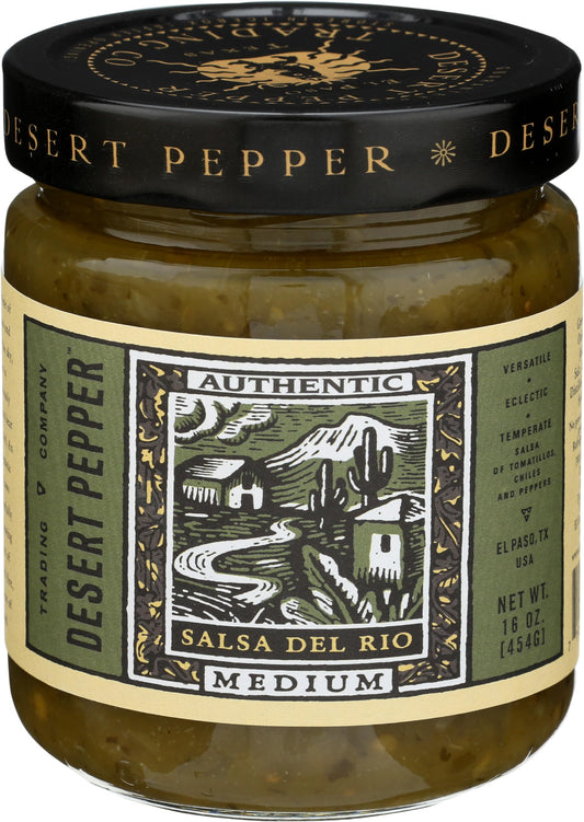 Desert Pepper Trading/Renfro Salsa, Del Rio, Medium, 16-Ounce
