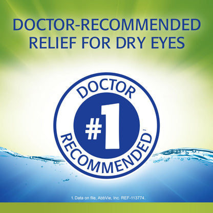 REFRESH RELIEVA FOR CONTACTS Lubricant Eye Drops Artificial Tears Contact Lens Rewetter, 0.27 fl oz (8 mL)