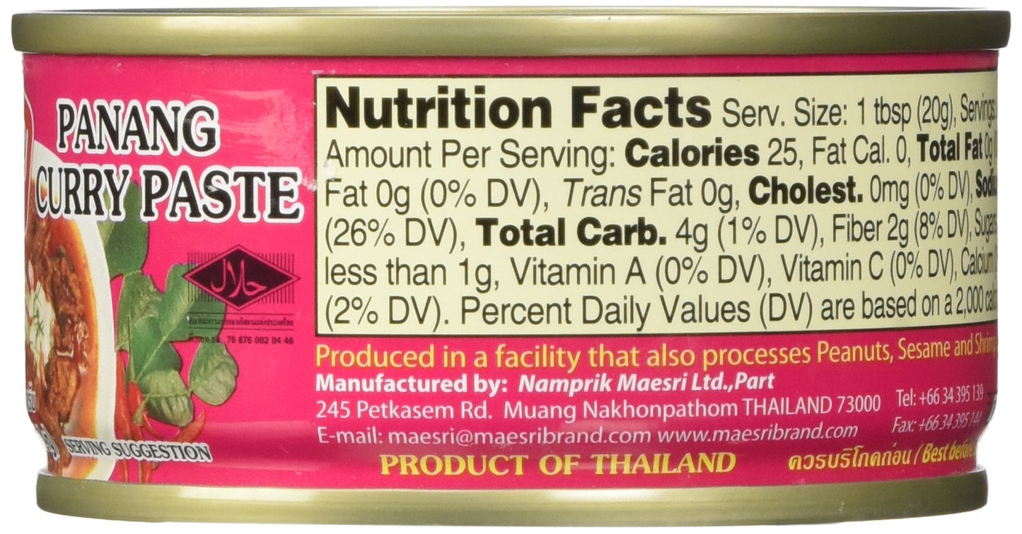 Maesri Thai panang curry, 4 Ounce (Pack of 2)