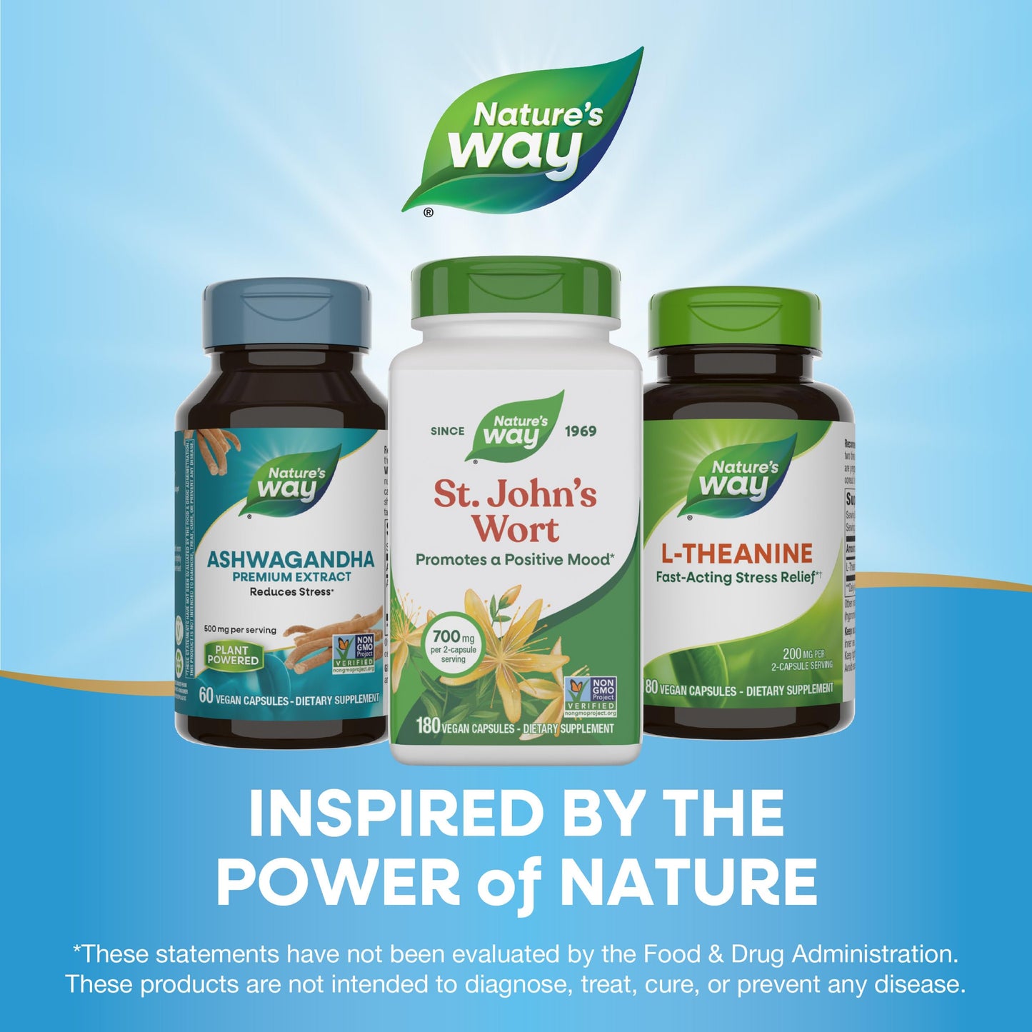 Nature's Way St. John's Wort Herb, Promotes a Positive Outlook*, 700 mg per 2-Capsule Serving, Non-GMO Project Verified, Vegan, 180 Capsules