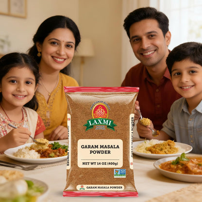 LAXMI Garam Masala Powder -14 oz - Traditional Indian Spice Blend - Salt-Free, Vegan, Non-GMO