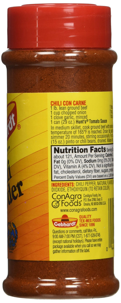 Gebhardt Chili Powder, 3 Ounce (Pack of 3)