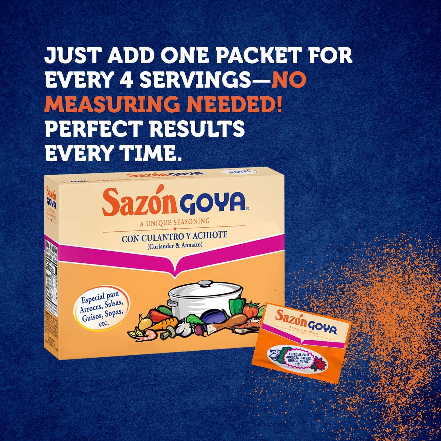 Goya Foods Sazón Seasoning with Coriander & Annatto, 6.33 Ounce (Pack of 1)