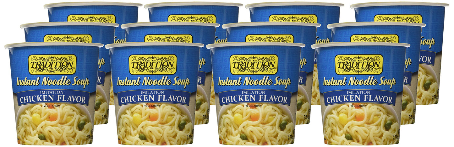 Tradition Imitation Chicken Flavor Instant Noodle Soup 2.29 ounce (12 Pack)