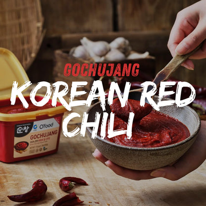 O’Food Gochujang – Korean Red Chili Paste Spicy & Sweet Savory Fermented Sauce | Gluten-Free | No Corn Syrup | Great for Bibimbap, Marinades, Stews & BBQ