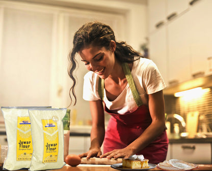 Rani Juwar (Sorghum) Flour 64oz (4lbs) 1.81kg Bulk ~ All Natural | Vegan | Gluten Friendly | NON-GMO | Kosher | Indian Origin