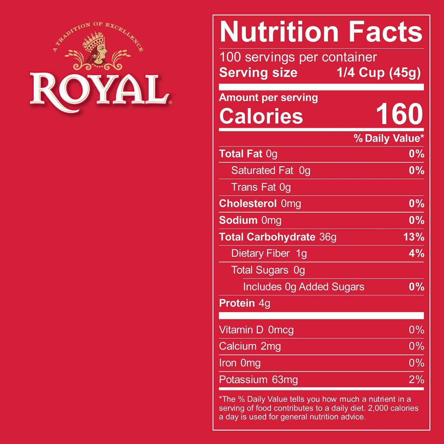 Royal Chef's Secret Extra Long Basmati Rice - 20 lb Bag