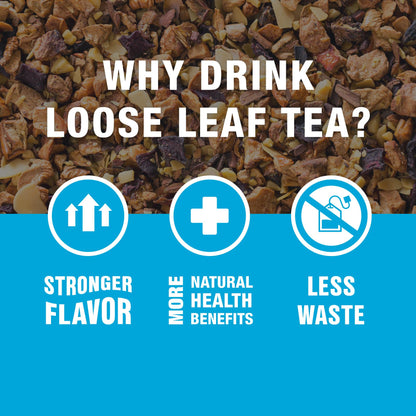 Tiesta Tea - Nutty Almond Cream, Premium Loose Leaf, Cinnamon Almond Herbal Tea Blend, Non-Caffeinated, Make Hot or Iced & Brews Up to 50 Cups, 6.2 Ounce Refillable Tin