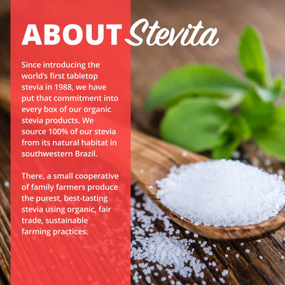 Stevita Organic Spoonable Stevia Packets - 2000 count - Stevia & Erythritol All Natural Sweetener, No Calories - USDA Organic, Non GMO, Vegan, Kosher, Paleo, Gluten-Free - 2000 Servings