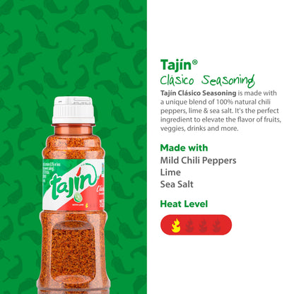 Tajin Clásico Chile Lime Seasoning 5 oz (Pack of 1)