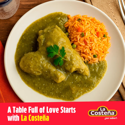 La Costeña Green Mole Sauce - Traditional Paste with Serrano Chiles & Spices - Mexican Food, Enchilada Seasoning, Meat Marinade, Rice, Tamale, Taco, Burger, Comida Mexicana - 8.25oz, 12 Pack