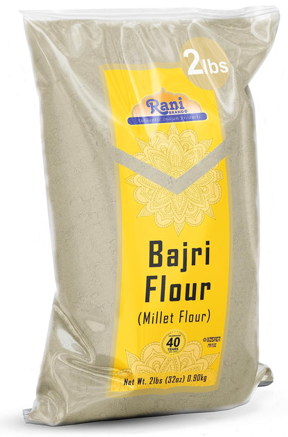 Rani Bajri Flour (Pearl Millet) 32oz (2lbs) 908g ~ All Natural | Vegan | Gluten Friendly | NON-GMO | Kosher | Indian Origin