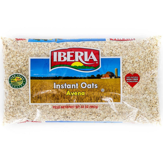 Iberia Oats Instant Oatmeal, Breakfast Cereal, High Fiber, 32oz.