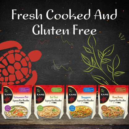 Ka-Me Gluten Free Rice Noodles - Vietnamese Express Pho Noodles Ready To Serve (Pack Of 6)