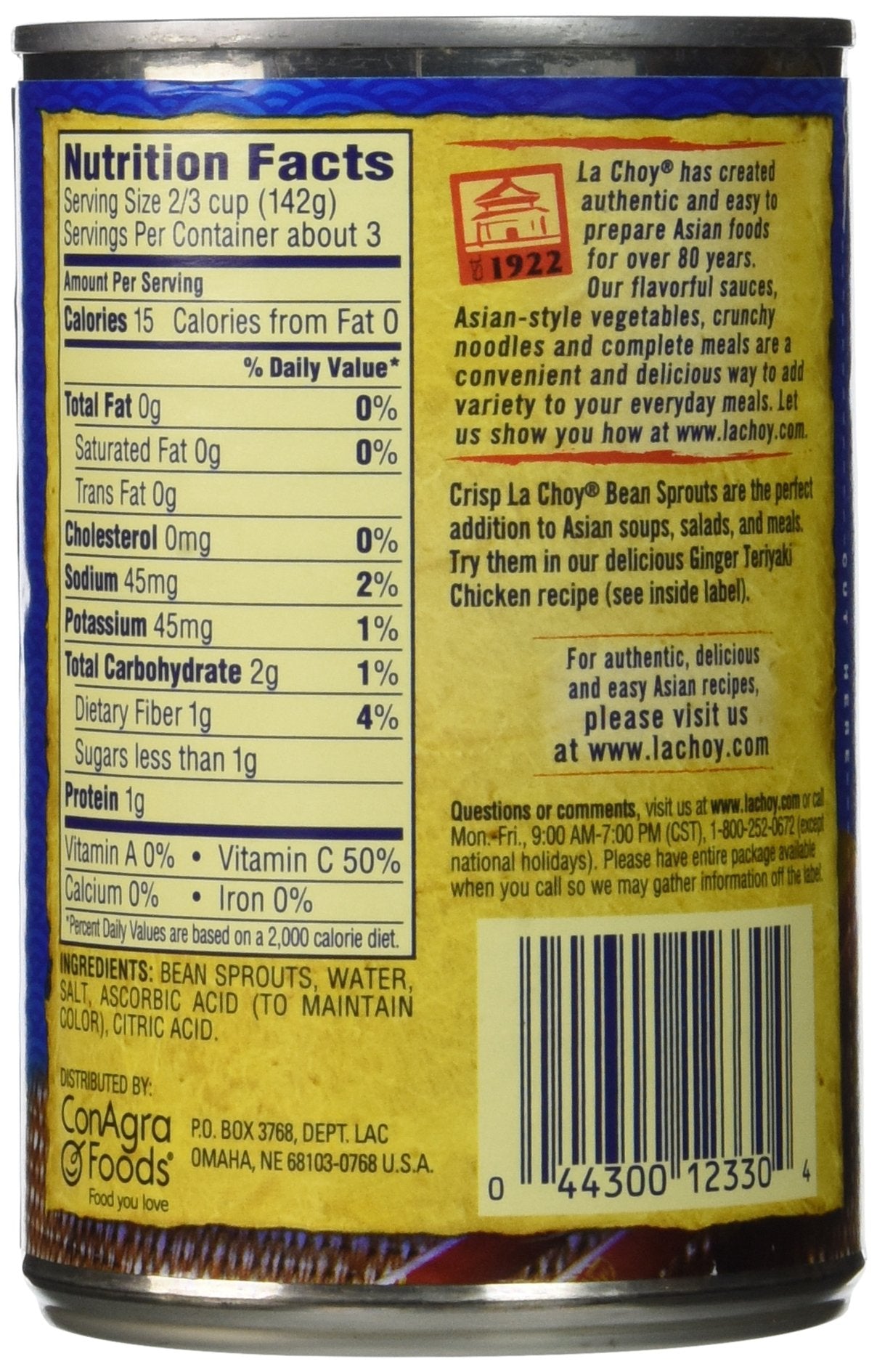 La Choy, Bean Sprouts Asian Cuisine 14oz