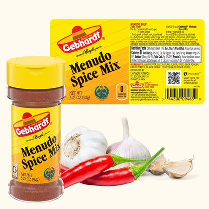 Gebhardt Menudo Spice Mix 3.25oz Bottle (Pack of 3)