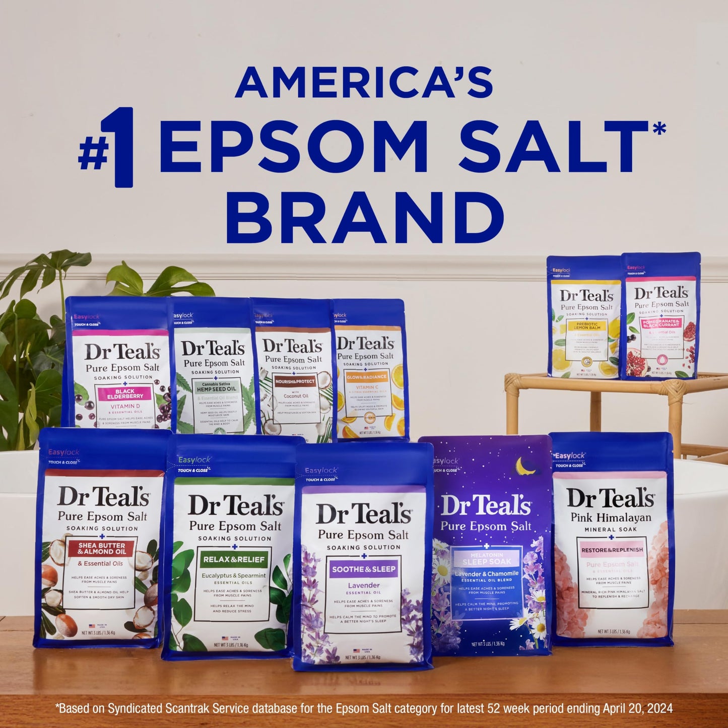 Dr Teal's Epsom Salt Soaking Solution, Soothe & Sleep, Lavender, 3lbs