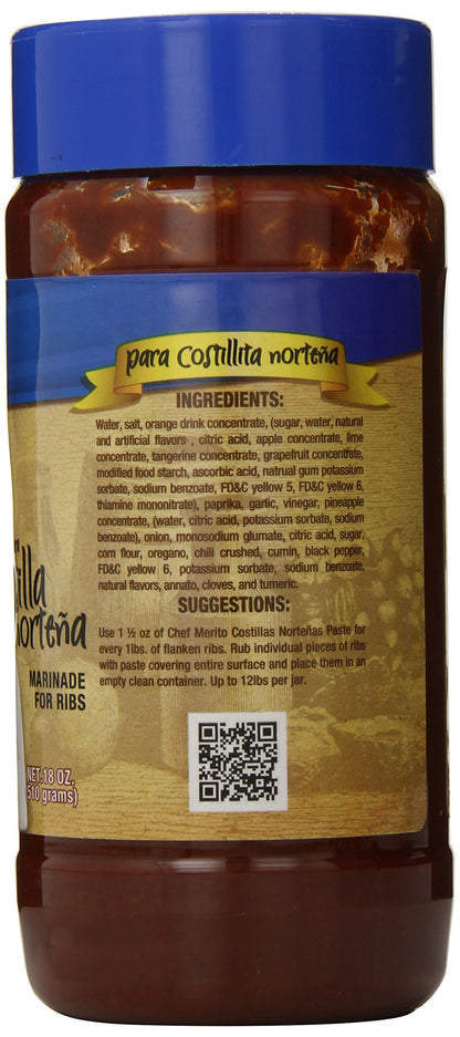 Chef Merito Adobo Costillas Nortenas, 18.0 Ounce
