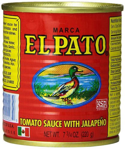 El Pato Tomato Sauce with Jalapeno (Pack of 6)